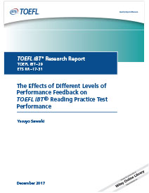 다양한 수준의 성과 피드백이 TOEFL iBT 독해 연습고사 성과에 미치는 영향에 대해 더 읽어보세요