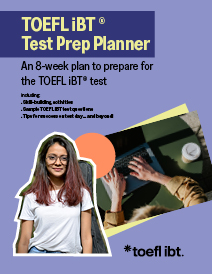 TOEFL IBT 시험 준비 플래너