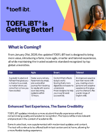 토efl iBT 학생 전단지